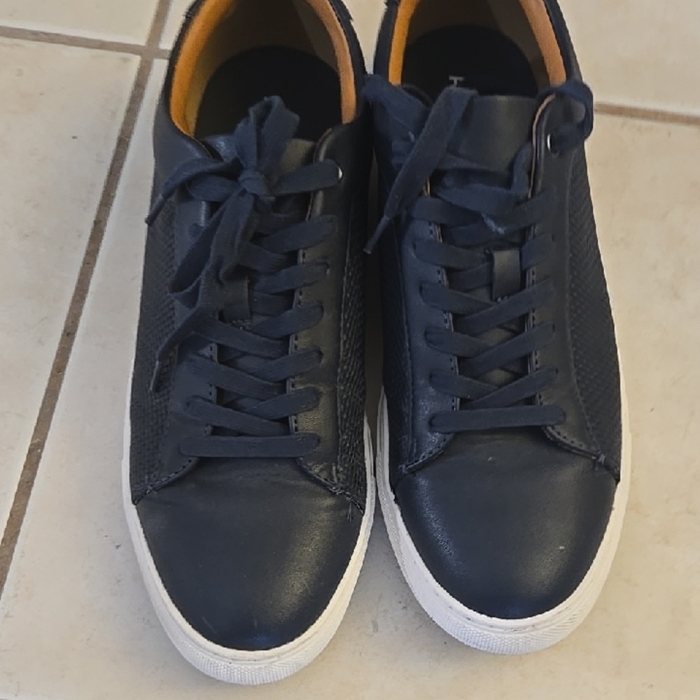 Alfani Men's Casual Lace-Up Sneakers in Navy Blue